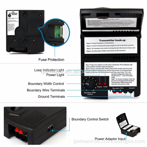 Dog Electric Fence Wireless Dog Fence Radio In-Ground Pet Containment System
